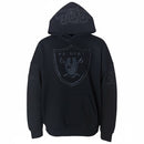 Pro Standard Las Vegas Raiders 'Blackout' Drop Shoulder Hoodie (Black) FOR5411074