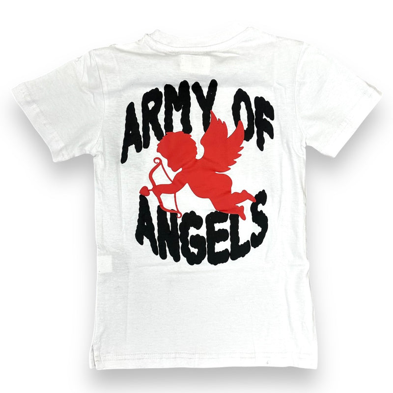 Evolution Kids 'Army of Angels' T-Shirt (White) EV-180646LK/K - FRESH N FITTED