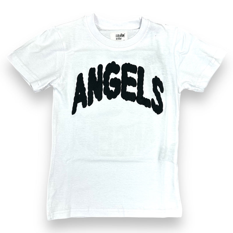 Evolution Kids 'Army of Angels' T-Shirt (White) EV-180646LK/K - FRESH N FITTED