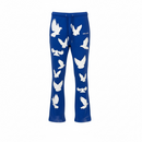 Black Pike 'Bird Gang' Stacked Sweatpants (Royal Blue) FB2531S - FRESH N FITTED