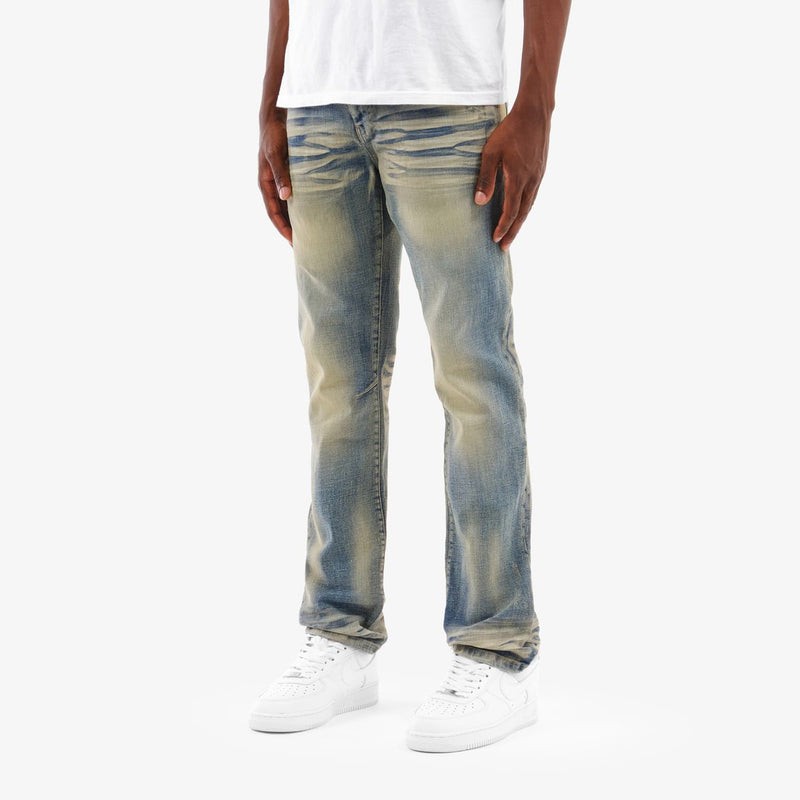 Copper Rivet 'Destroy Effect' Cross Hatch Denim (DTB) 533016
