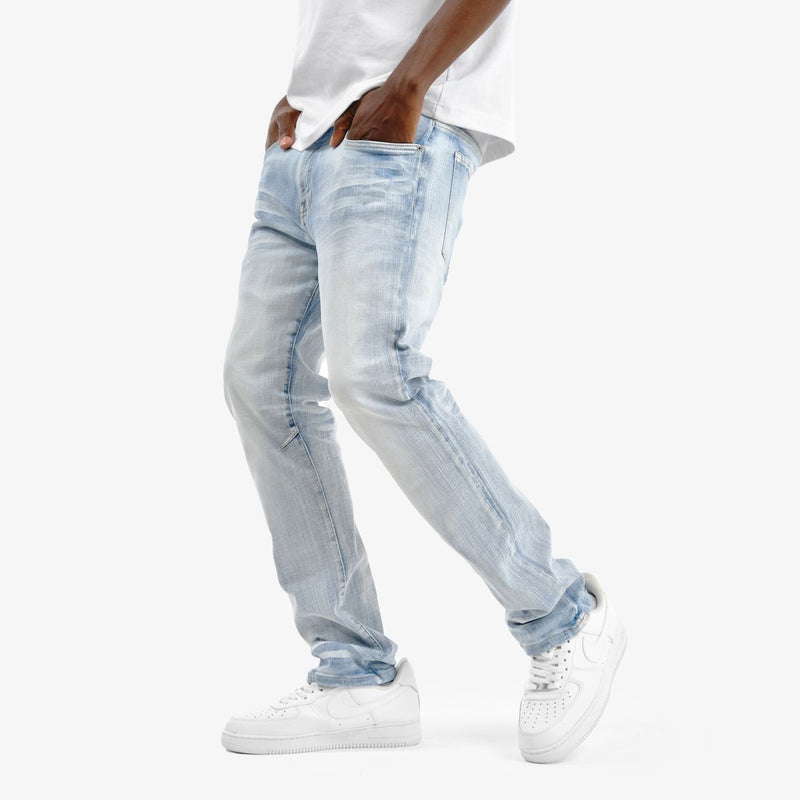 Copper Rivet 'Destroy Effect' Cross Hatch Denim (LSB) 533016