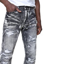 Smoke Rise Denim Stacked Pants (Titan Grey) JP25609