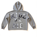 Focus Hell Rider cropped hoodie slate 80769S back view