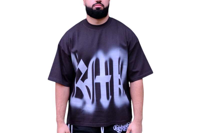 KML ‘BLUR’ T-Shirt (Charcoal) - FRESH N FITTED