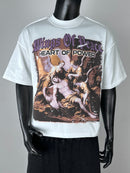 Inner Peace Wings Of Power Oversized Cropped T-Shirt (White)