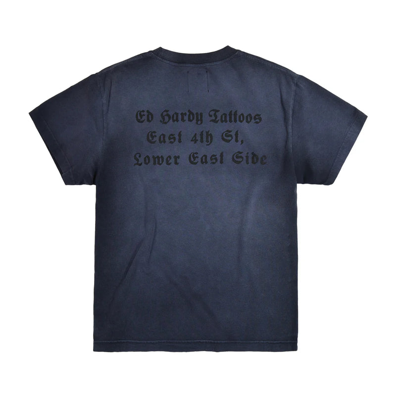 Ed Hardy 'Dragon' T-Shirt (Faded Navy) BAOM1102-5 - FRESH N FITTED