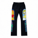 Black Pike 'Stained Glass' Stacked Sweatpants (Black) FB2534S