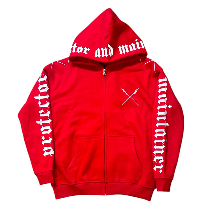 Protector and Maintainer 'Core' Zip Up (Red) - FRESH N FITTED