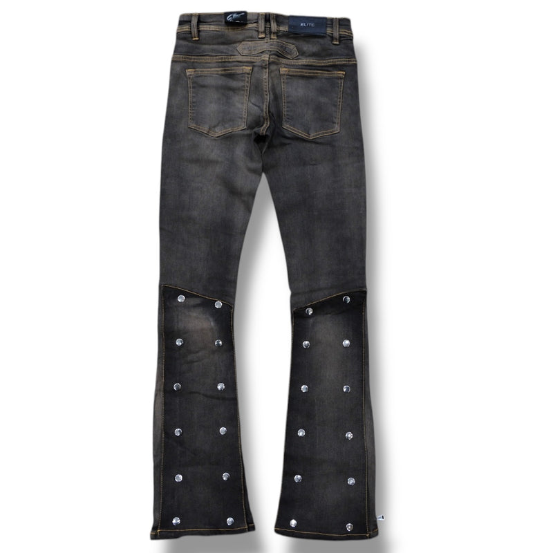 Elite Denim Padded Premium Stacked Jeans (Bronze) 19426 - FRESH N FITTED