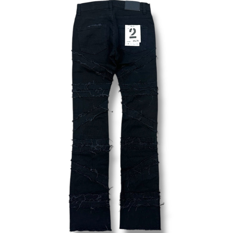 FWRD 'Crossover Stacked Denim' FW-330216 (Jet Black) - FRESH N FITTED