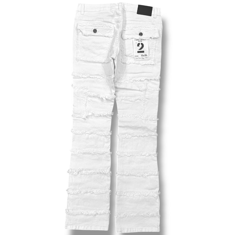 FWRD 'Static Layer Twill Stacked Denim' FW-330044 (White) - FRESH N FITTED