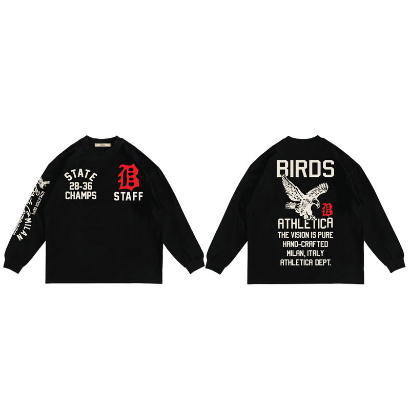 Birds "State Champs" Oversized Ultra-Premium Box Long Sleeve Shirt - FRESH N FITTED