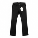 Liquid Crystal 'Wax' Stacked Rhinestone Denim (Jet Black) JTF2335 - FRESH N FITTED