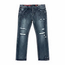 Smugglers Moon Crystallized Slim Denim Pants (Washed Black) - FRESH N FITTED