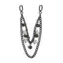 Kind Red 'Stars' Pocket Chain (Black/Silver) - FRESH N FITTED