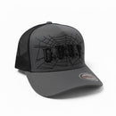 MUKA 'Goat Web' Trucker Hat (DK Gray/Blk) T5517B - FRESH N FITTED