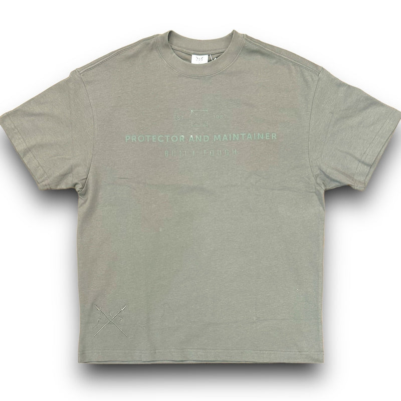 Protector and Maintainer 'Built Tough' T-Shirt (Olive) - FRESH N FITTED-2 INC