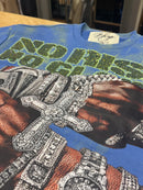 BKYS 'No Risk' Cropped Rhinestone T-Shirt (French Blue) T1464 - FRESH N FITTED