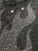 Rare Peace 'Metal Flames' Rhinestone Shorts (Black) RS5048 - FRESH N FITTED