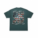 Rare Peace 'Save Our Souls' Oversized Rhinestone Cropped T-shirt (Pine Green) RT6009 - FRESH N FITTED