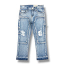 FWRD Kids 330387K/LK 'Karvin Crystal' Slim Straight Denim (Ice Blue) - FRESH N FITTED
