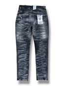 Evolution 'Wild Tiger' Distressed Ripple Denim (Black) EV-33319 - FRESH N FITTED