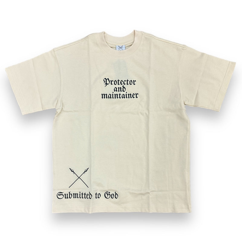 Protector and Maintainer 'Fear The Most High' T-Shirt (Cream/Black) - FRESH N FITTED