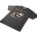 R3TRO WORLD 'Life Is Sacred' T-Shirt In Charcoal