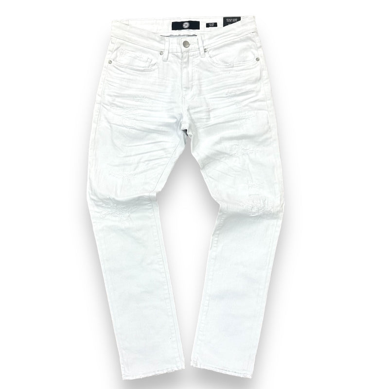 Jordan Craig Collins Denim W/ Shreds (White) JC990R - FRESH N FITTED