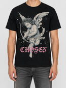 Black 3Forty Inc. Chosen T-Shirt with logo design, casual fit, made of soft fabric, showcasing the stylish men's graphic tee.