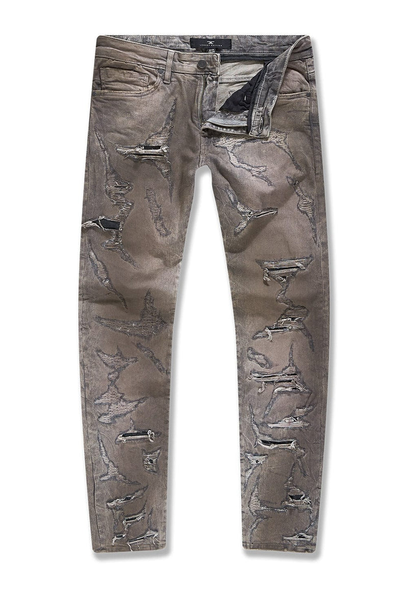 Jordan Craig Collins 'Los Alamos' Heavy Shredded Denim (Sandstone) JC1178 - Fresh N Fitted Inc