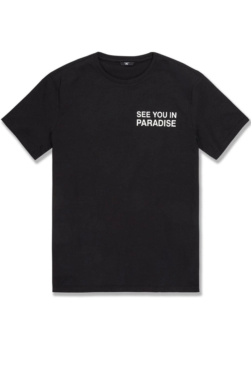 Jordan Craig "Paradise" T-Shirt (Black/White) 2565A - FRESH N FITTED