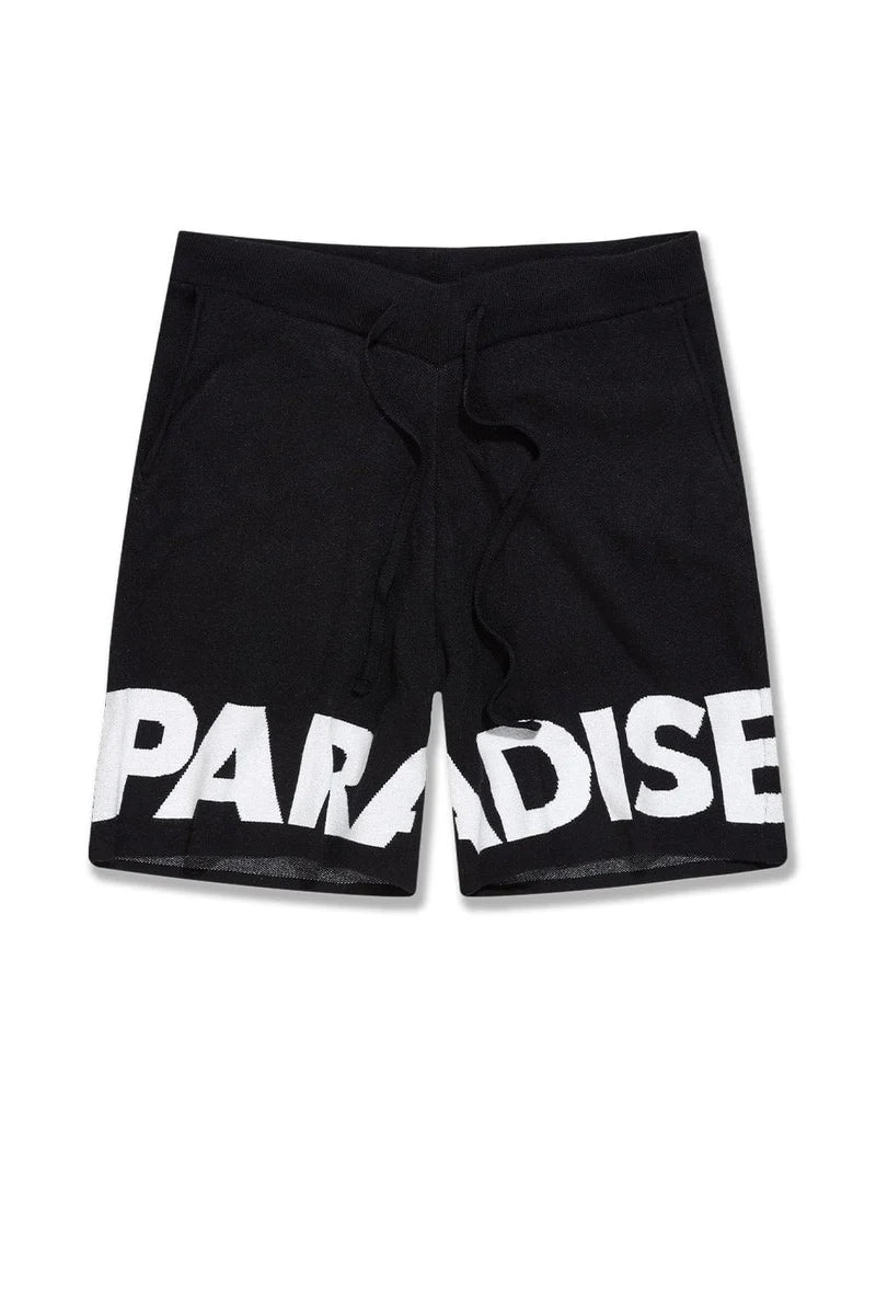 Jordan Craig 'Paradise' Knit Shorts (Black) 2565S - FRESH N FITTED