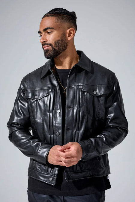 Jordan Craig 'Thriller' Jacket (Black) JJ1218 - FRESH N FITTED
