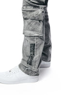 Smoke Rise 'Utility Twill Cargo' Pants (Lt. Gray) JP23527 - Fresh N Fitted Inc