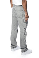 Smoke Rise 'Utility Twill Cargo' Pants (Lt. Gray) JP23527 - Fresh N Fitted Inc