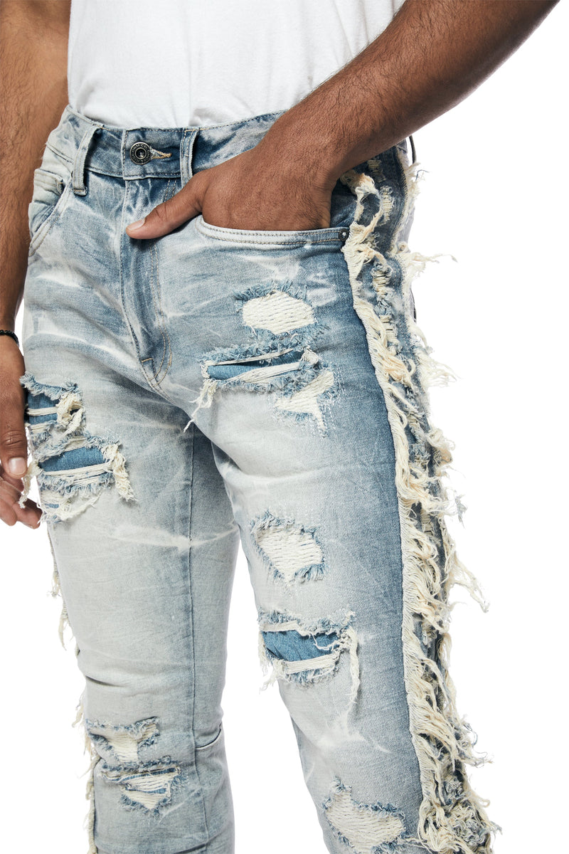 Smoke Rise 'Frayed Stacked' Denim - Fresh N Fitted Inc