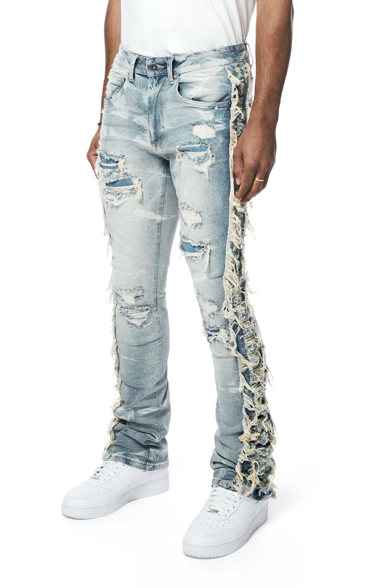 Smoke Rise 'Frayed Stacked' Denim - Fresh N Fitted Inc