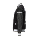 Pro Standard 'Las Vegas Raiders Split Logo' Varsity Jacket (Black) FOR6410389 - FRESH N FITTED