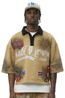 Kleep Jersey 3/4 Sleeve Polo (Khaki) KSP7110S - FRESH N FITTED