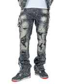 Makobi 'Mohadi' Stacked Denim (Black Wash) M1914 - FRESH N FITTED