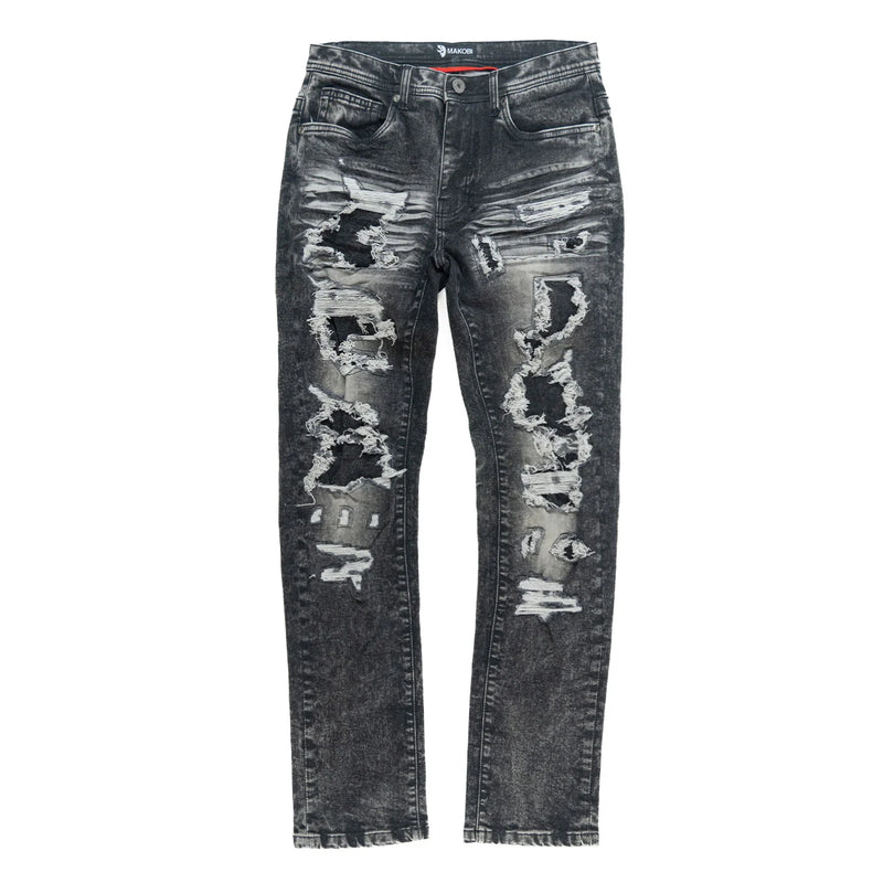 Makobi 'Argento' Denim (Black Wash) M1993 - FRESH N FITTED