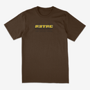 R3TRO WORLD 'Legends Never Die' T-Shirt In Brown