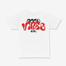 R3TRO WORLD Kids 'Good Vides' Tee (White)