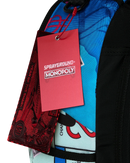 Sprayground Monopoly Grab & Go Go Go backpack featuring bold graphic design and adjustable straps, accessories for stylish carrying.
