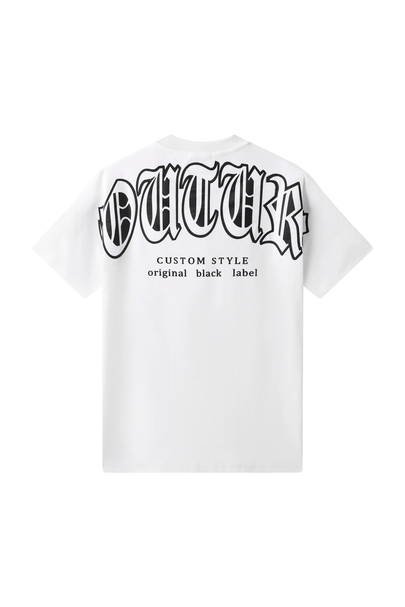 Black Label 'Couture' T-Shirt (White) 999-10 - FRESH N FITTED