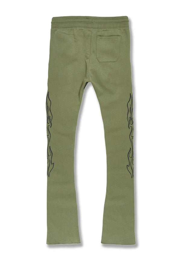 Jordan Craig Paradise Tour Stacked Sweat Pants (Sage) 8241L - FRESH N FITTED