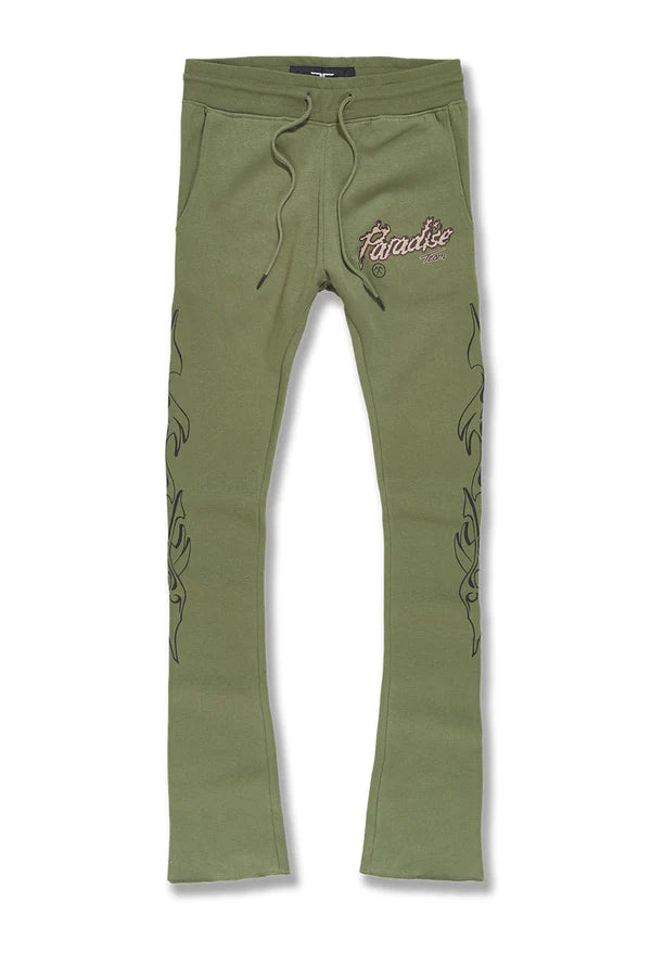 Jordan Craig Paradise Tour Stacked Sweat Pants (Sage) 8241L - FRESH N FITTED