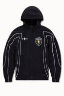 SYIP 'Hooligan Track Jacket' W/ Hood Removable (Black) 8807H - FRESH N FITTED